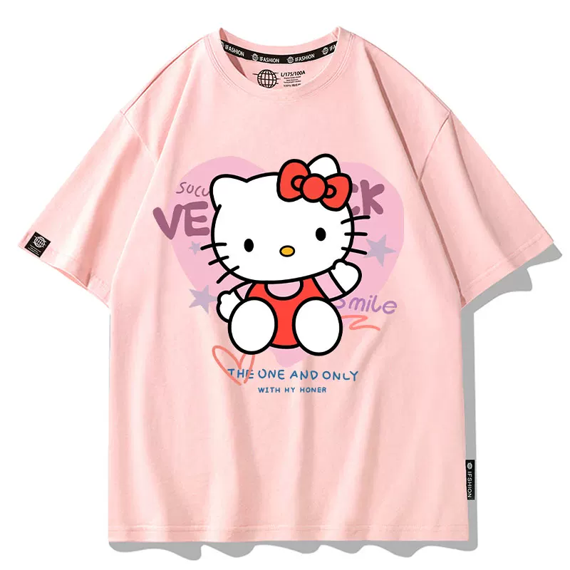 Sanrio, Hello Kitty, летняя футболка с коротким рукавом