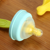 Straw brush cleaning brush set cleaning long-handled pacifier brush rack newborn baby silicone special bottle brush