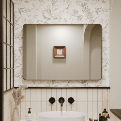 Mirror wall-mounted self-adhesive cosmetic mirror wall-mounted For Home bathroom toilet dressing mirror non-perforated wall-mounted bathroom mirror