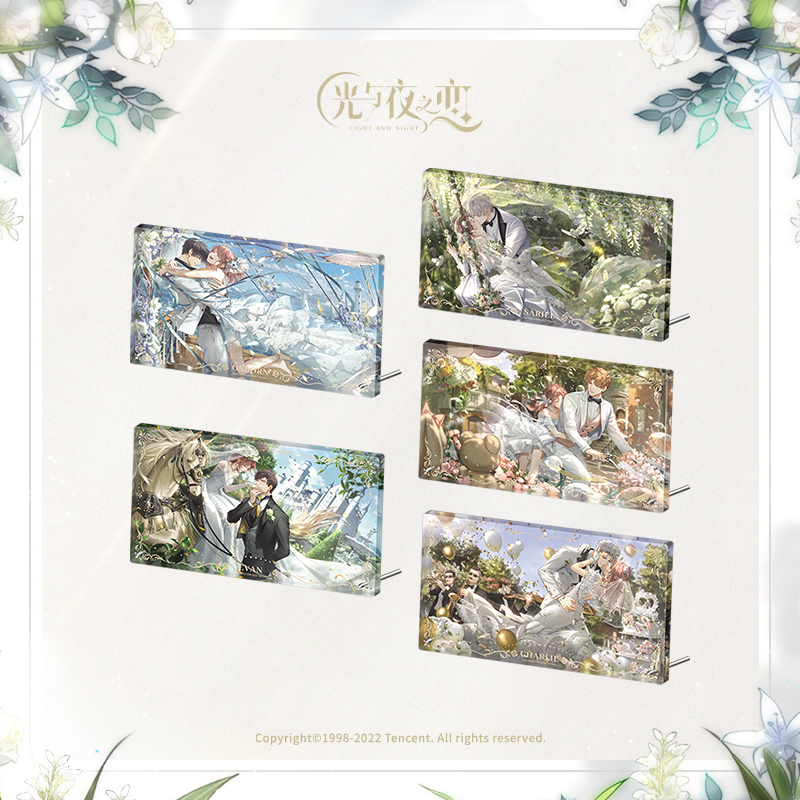 Light and Night's Love Flowers and Sequencer Series acrylic Decorative Painting-Taobao