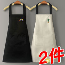 Apron 2021 new barber shop apron home kitchen waterproof and oil-proof men and women cute Korean fashion custom craftsman