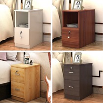 Small Family Type Bed Head Cabinet Bedroom Bedside Super Narrow 30cm Bed Head Cabinet Bedside Cabinet Provincial Space Simple Small Bed Head Cabinet