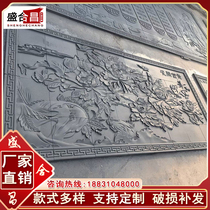 Clay blue brick custom carving brick carving shadow wall relief custom machine custom brick carving