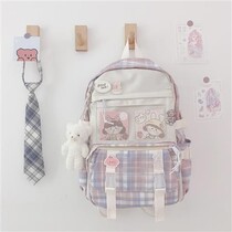 Ins wind schoolbag female primary school students cute Japanese Korean junior high school students high school students net red large-capacity backpack