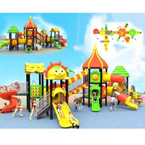 Exterior Large Slide Combination Nursery School Climbing Racks Childrens Neighborhood Pleasure Equipment Outdoor Plastic Toys Customised