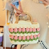 Ароматизированная вязаная сумка ручной работы, трикотажный набор материалов, DIY, подарок на день рождения