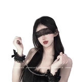 Сексуальная цепь с бантиком, браслет для влюбленных, повязка для глаз, комплект