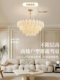 French Cream-Style Living Room Chandelier, Modern and Simple, Elegant Dining Room and Bedroom Lamp, Creative and Unique Artistic Decorative Lighting Fixtures