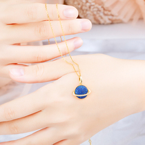 Cherish Silver Planet Necklace Design of the Collapse Chain Necklace Delivery Girlfriend