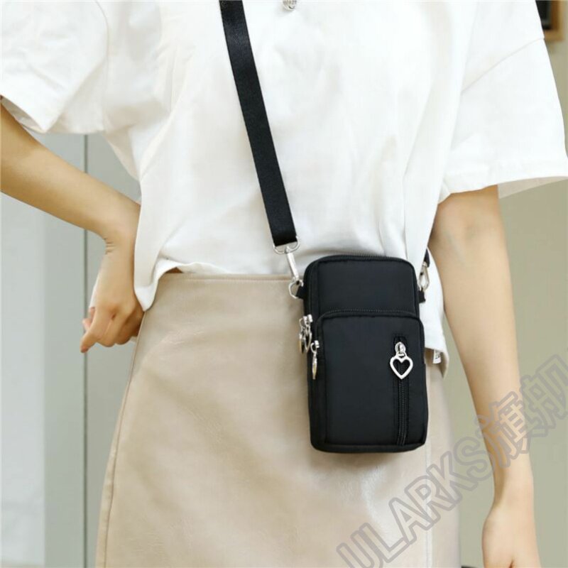  2022 PHONE BAG Woman Obliquely satchel mini packet for walk with mobile phone cloth bag vertical hanging neck portable wrist zero money ~