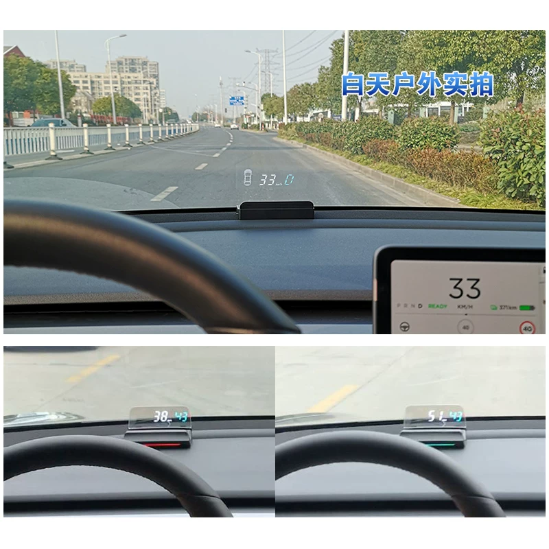 Подходящий для дисплея HUD Tesla, ориентир скорости новой модели, лобовое стекло с проекцией модель 3