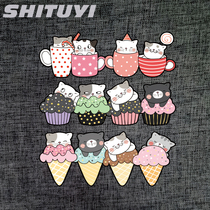 Cute Cartoon Personalized Decoration Sticker Cat Car Sticker Creative Electric Motorcycle Scratch Cover Rear Window Bumper