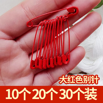 10pcs 20 wedding pins big red bridal corsage baggage pins safety pins to fix clothes wedding