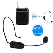FM Wireless Microphone Headset 87 5MHz-108MHz Radio Mic Digi