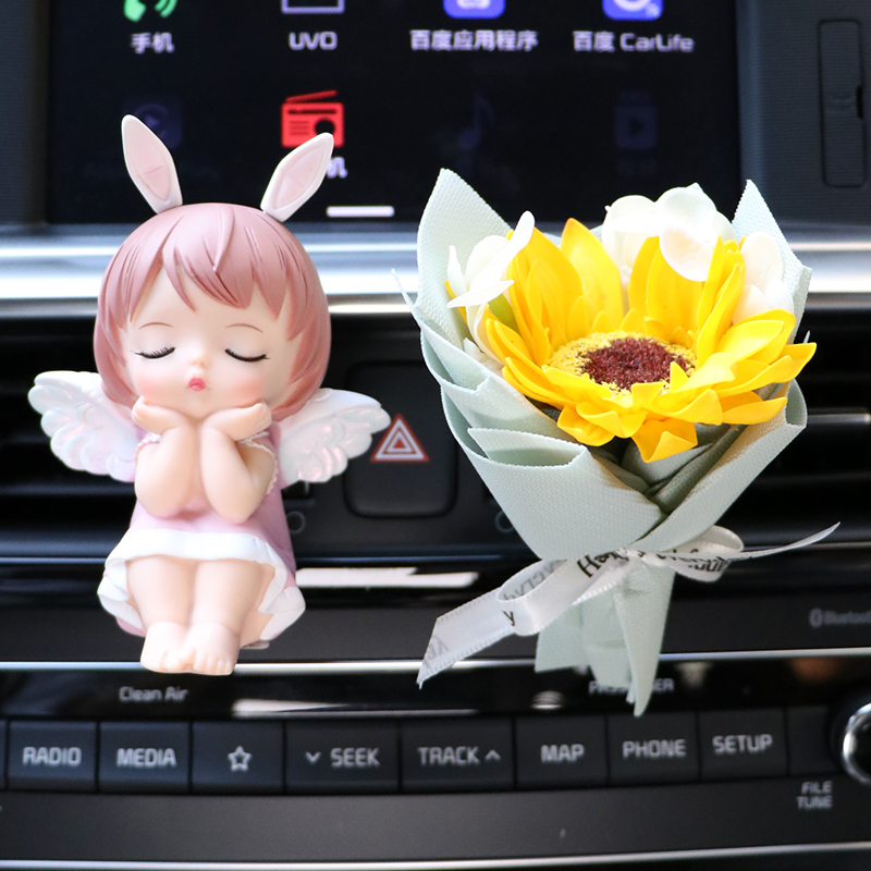 Car air outlet perfume aromatherapy clip car air conditioner creative cute cartoon female car Anne decoration ornaments