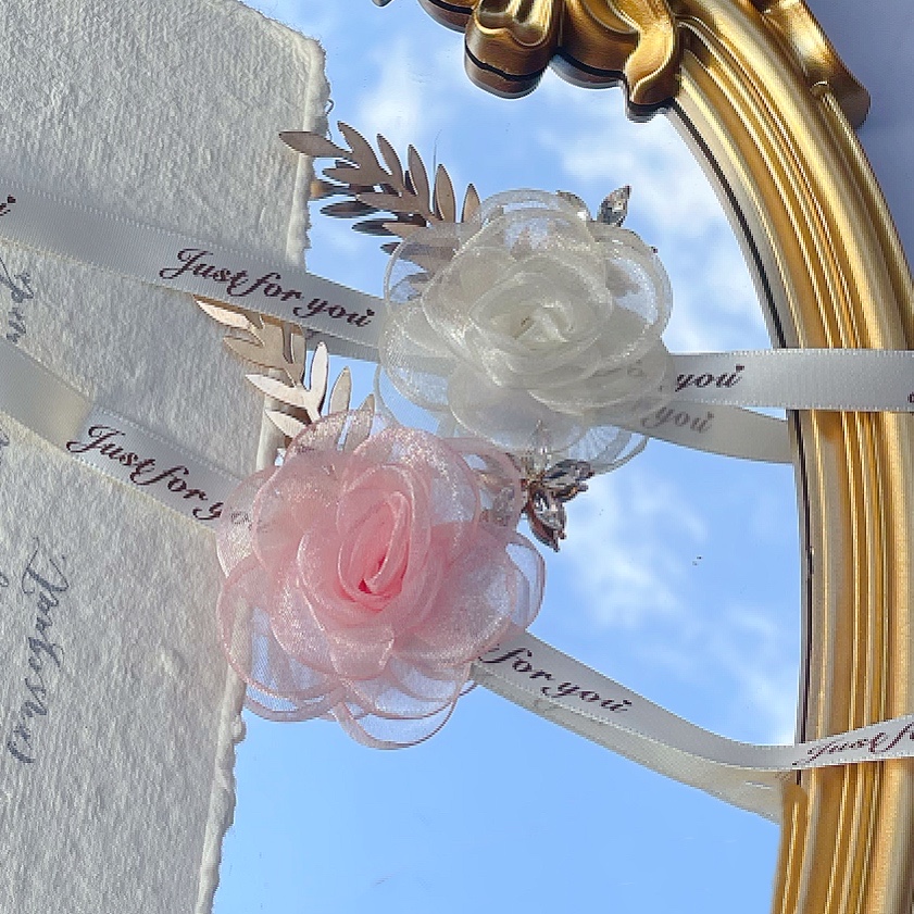 Ribbon wrist flowers wedding bride sister party banquet only Mei Mei bride wrist wrist stage bracelet