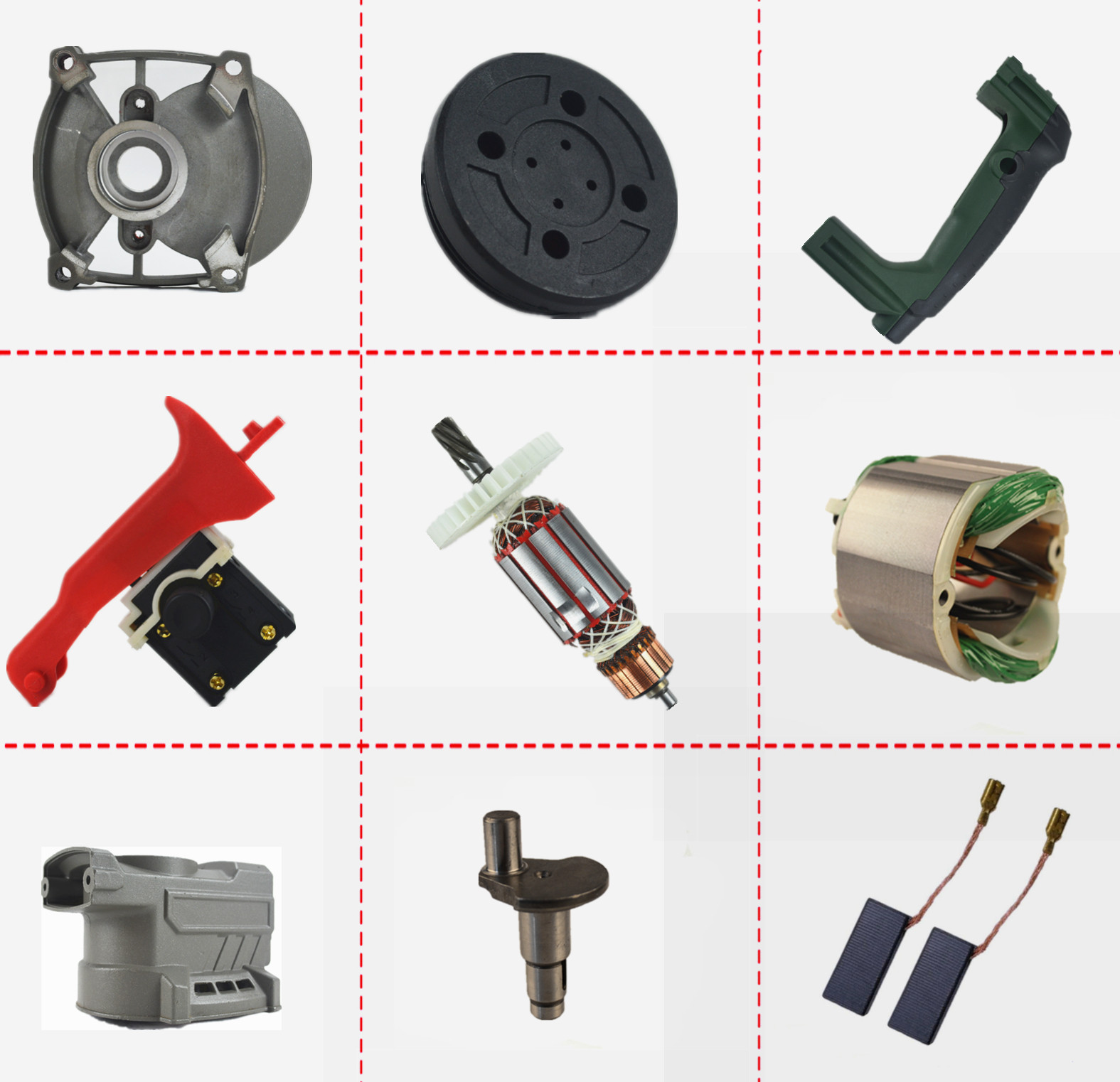 Boda H7-40 electric pick motor rotor switch handle carbon brush cylinder iron head gearbox chassis accessories