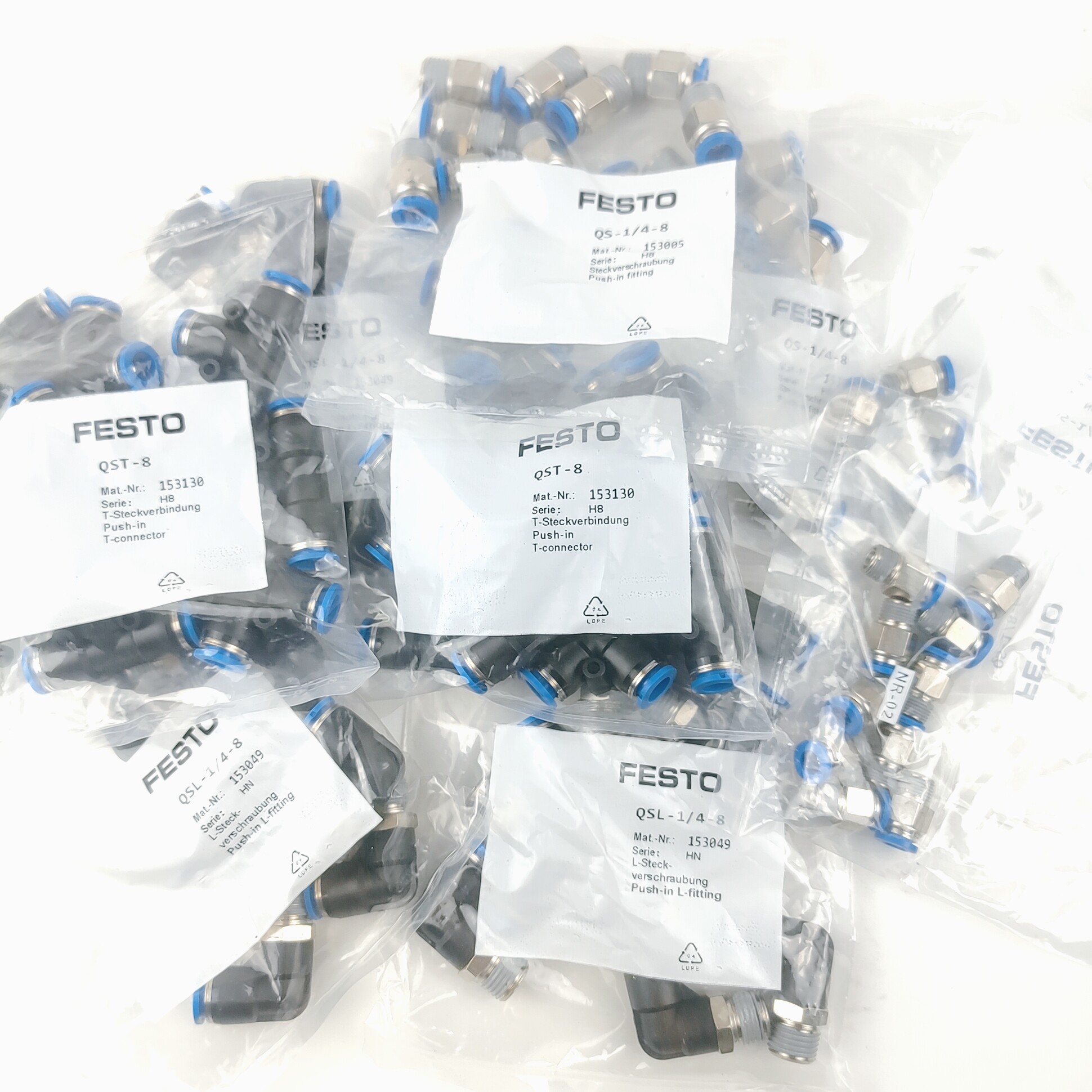 FESTO Festo connector QS QSL QST QSY-4-6-8-10-12-16-1 8-1 4-3 8-1 2