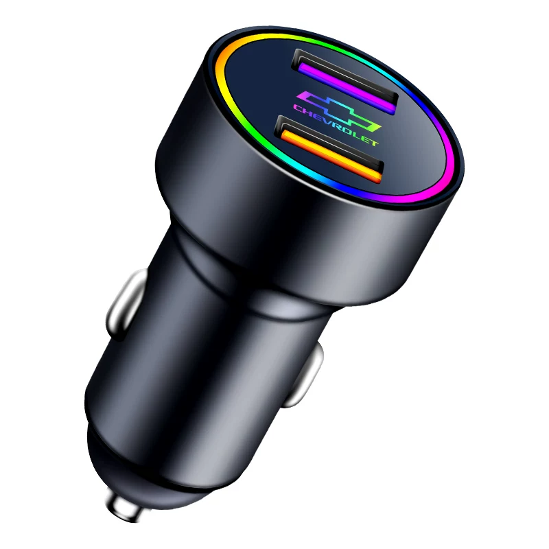 USB-зарядное устройство для автомобиля с USB-цветной индикацией Chevrolet Cruzkuro Rods Rodwolz, быстрая зарядка, конвертор/головка