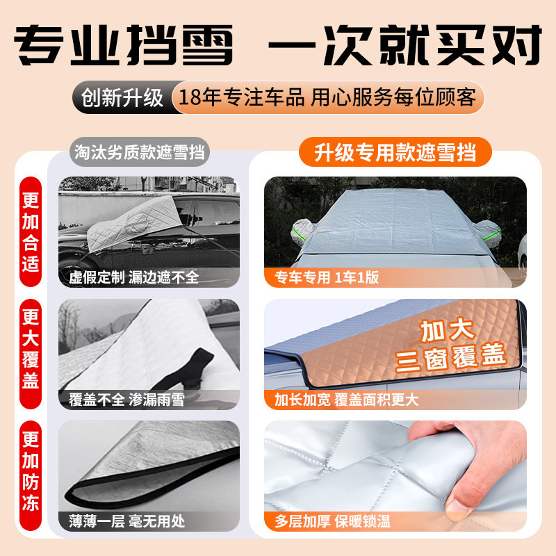 26 Models of Dongfeng Yipai 008 Car Snow Cover, Anti-Snow and Anti-Freeze Cover, Eπ Front Windshield, E-Pai Car Cover