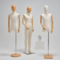 Mens clothing model display stand full body clothing store facial features half-length dummy doll human window mannequin model props