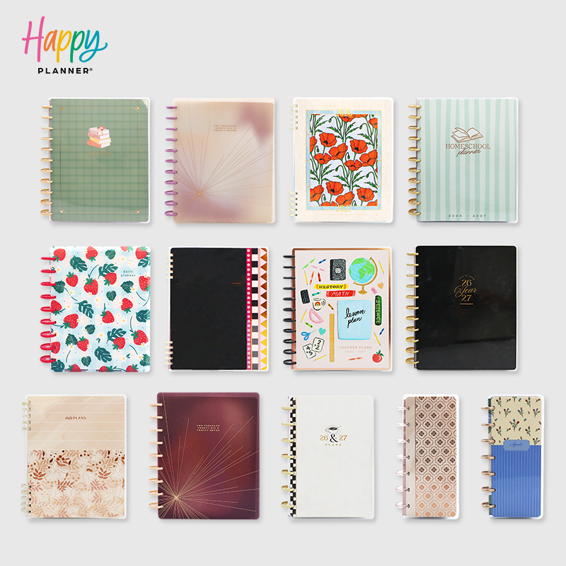 The Happy Planner 2026 【Spr-Bts Notebook Collection】 Planner with Detachable Pages for Time Management, 120g Double-Glue Paper Planner
