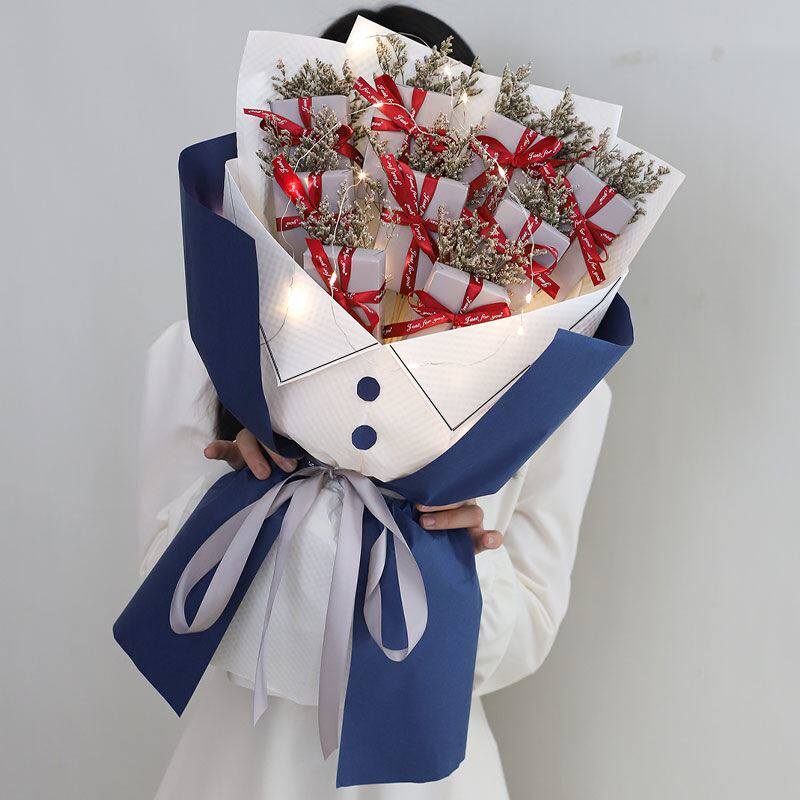 Valentine's Day Gift Handmade Bouquet Creative diy Material Package Send Boyfriend to Make Full Set of Xuanhemen Fragrant Tea
