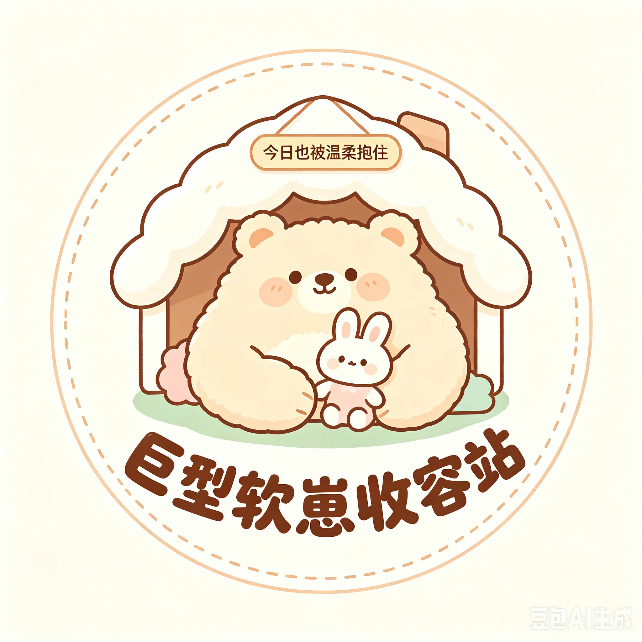 巨型软崽收容站的LOGO