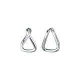 Серьги, креативная серебряная игла, популярно в интернете, простой и элегантный дизайн, серебро 925 пробы