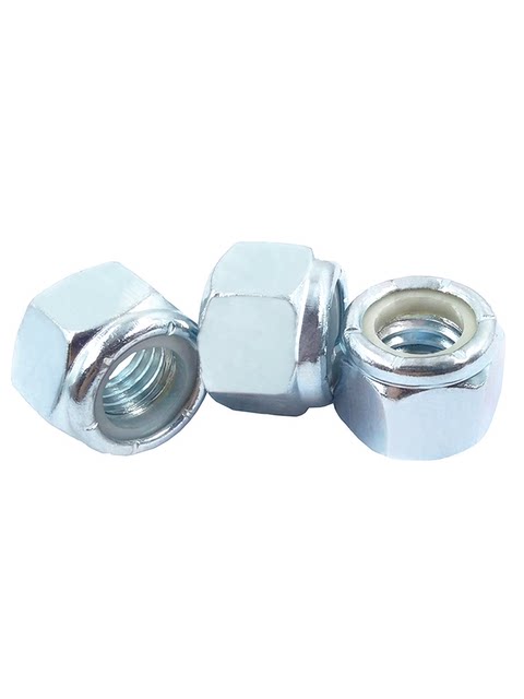 American grade 8 high-strength hexagonal nylon lock nut UNC fine tooth self-locking nut UNF American standard anti-loose nut