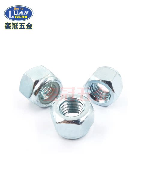 American grade 8 high-strength hexagonal nylon lock nut UNC fine tooth self-locking nut UNF American standard anti-loose nut