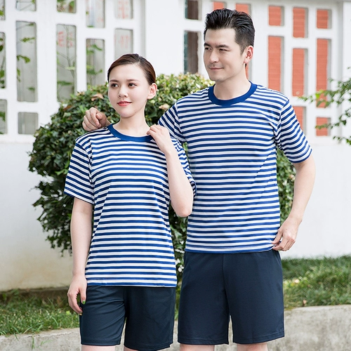 Комплект для тренировок, летняя дышащая быстросохнущая футболка, короткий рукав, круглый воротник