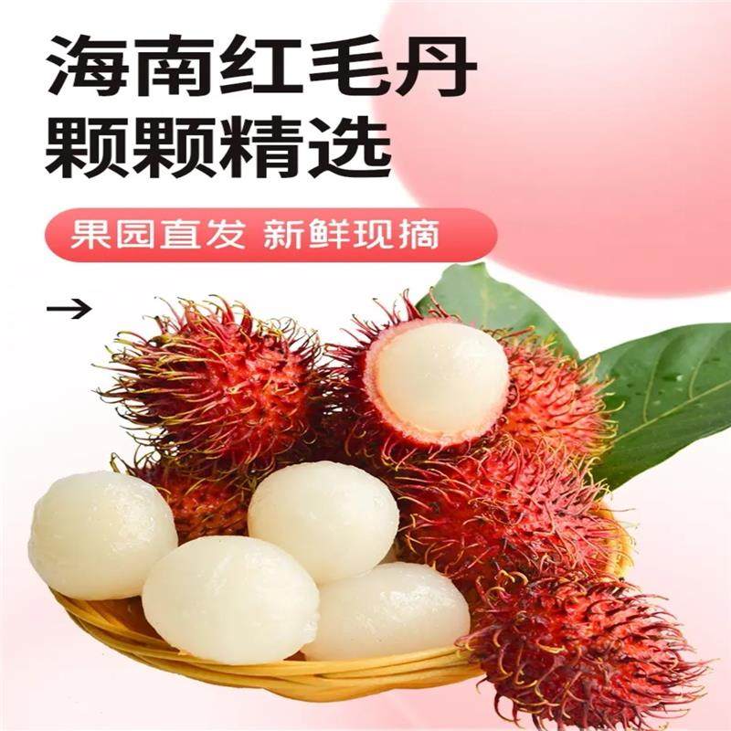 顺丰空运海南保亭红毛丹7号果毛荔枝：一口鲜甜的热带风情--淘宝好物网