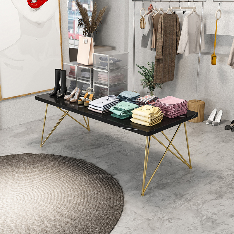 Clothing Store Display Props Display Table Marble Middle Island Desk Rectangular Table Shop Middle Placed Display Table