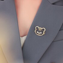 Tiger year brooch Little Tiger Dont pin New Years Badge New Year insignia Chinese New Year insignia Chinese New Year insignia Chinese New Years Tiger Head accessories Accessories Hat Decoration