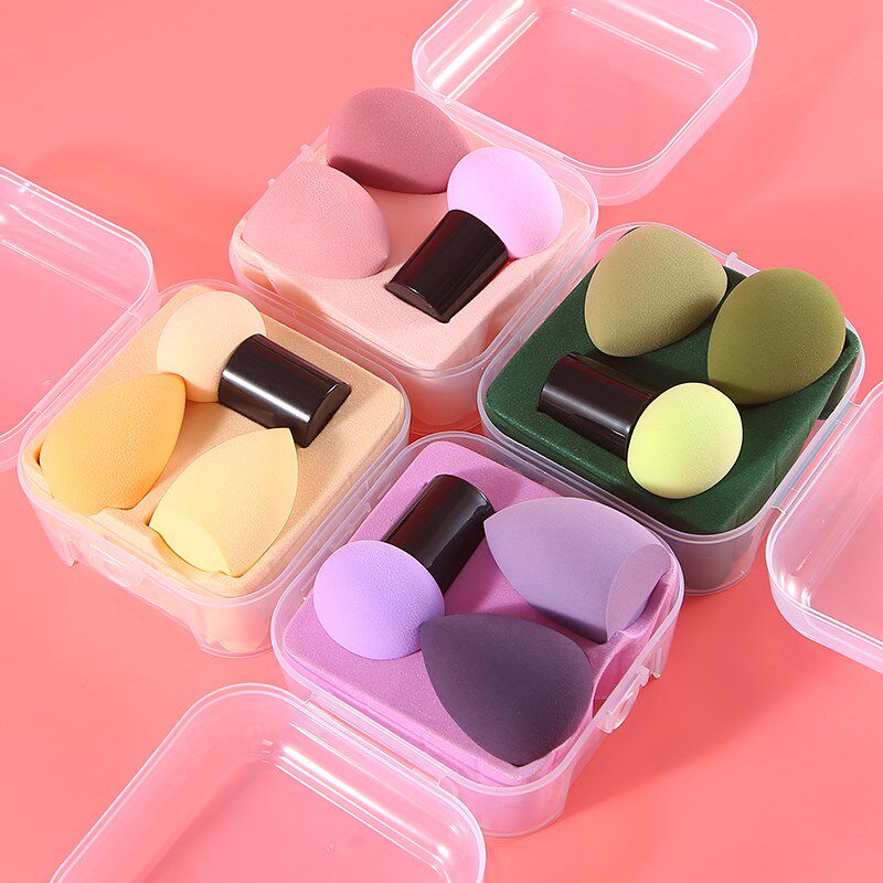 Lady Beauty Makeup Egg Makeup Balls Egg Meme Water Drop Section Drop Shape Sponge Air Cushion Mini Mini Powder Bashing