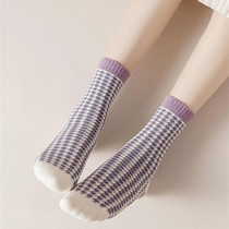 Japanese Socks Children Winter Pure Cotton Plus Suede Thickening Day Series Retro Midbarrel Socks Warm and deodorant Sweat Cotton Socks