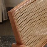 Стул с северной сплошной древесной лозой, сетевая красная ретро -натуральное виноградное кресло, шаг дигал, одно повседневное кресло, предназначенное для одного повседневного кресла