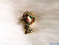 Chic 05 Cousins Vintage Vintage Jewelry Collection 800 Pure Silver Gilded Enamel Italian Team Football Discipline