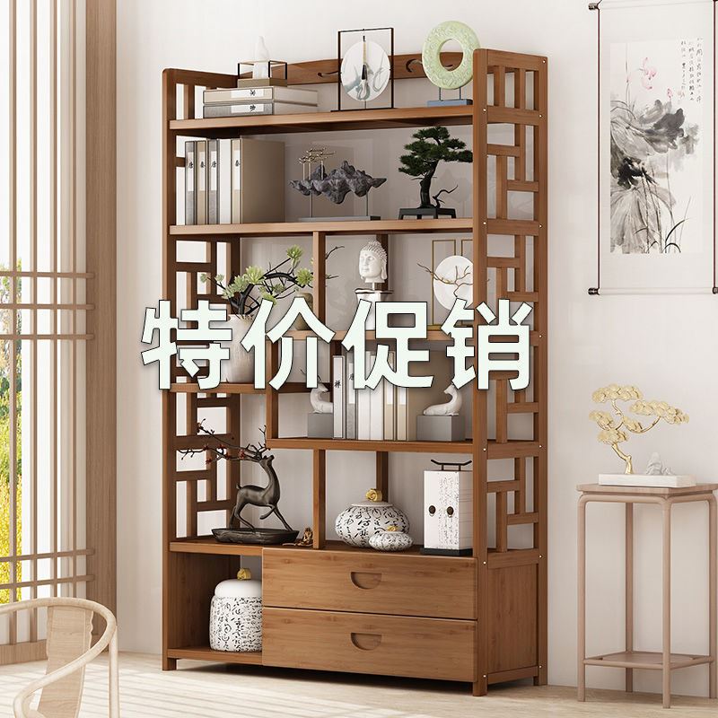 Bogu shelf solid wood Chinese bookshelf Duobaoge bookcase partition shelf antique shelf display cabinet tea cabinet