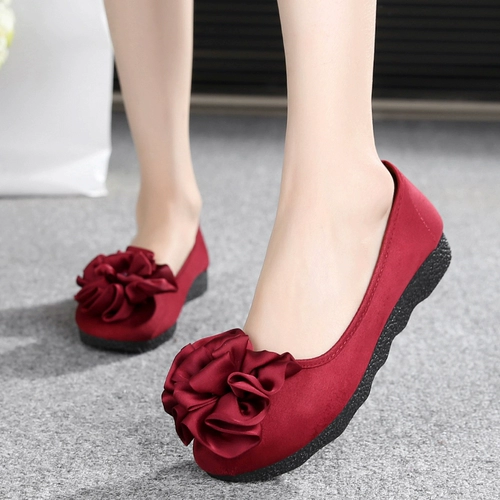 万和泰 Осенние слипоны, обувь, черные туфли, танцующая комфортная рабочая униформа медсестры