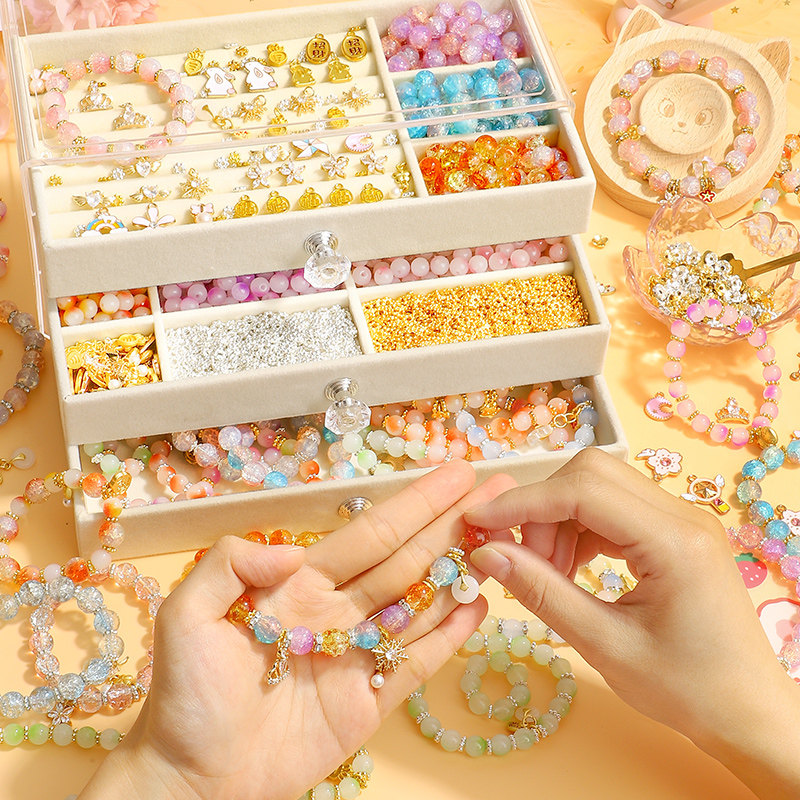 🎁 DIY儿童手链 | 创意手工古风首饰 DIY玩具 🎀-手工串珠-淘宝好物网