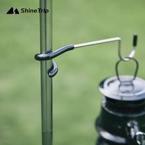 Outdoor Camping Stainless Steel lamp Camp Lamp hooks Wild Camp Sky Curtain Hanging Buckle Camp Light Lamppost Lamp rack hook