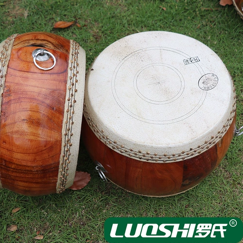 Семейство Luo Bamboo-шпилька барабана Двойная барабанная барабанная барабанная барабана плоская барабанная барабанная барабанная барабана плоская барабана chuantang Даосский барабан гонг гонг битва 𢧐 Drum