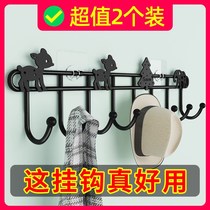 There are also a ceiling fan dedicated adhesive hook adhesive hook strong viscose Wall wall-mounted toilet coat Wall clothes rack bathroom door