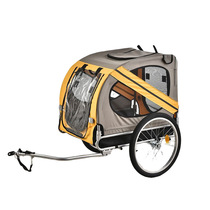 Cycling with dogs outdoor bicycle rear trailer dog stroller dog walking artifact foldable cargo