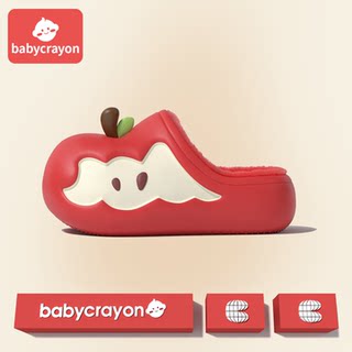 Babycrayon apple waterproof cotton slippers