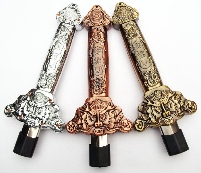 Tai Chi retractable sword all metal stainless steel fitness folding performance props sword shrink men and women morning exercise sword plus type