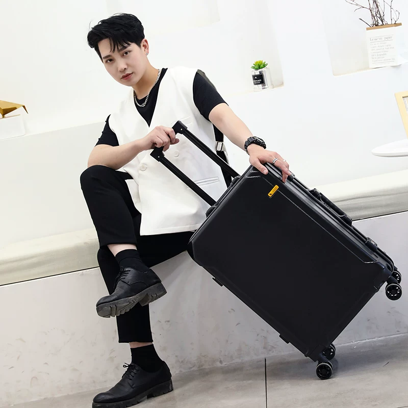 Durable suitcase, universal capacious box for traveling, increased thickness