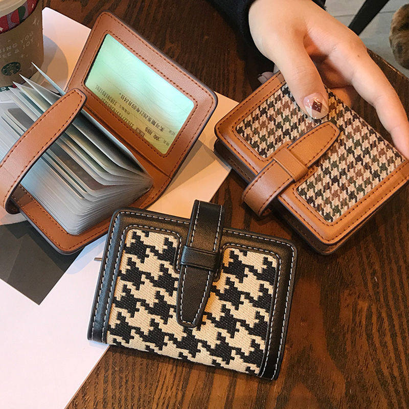 Driver's card bag lady is small and sophisticated, 2021 new large capacity multi-blocking document bit advanced sensation wave